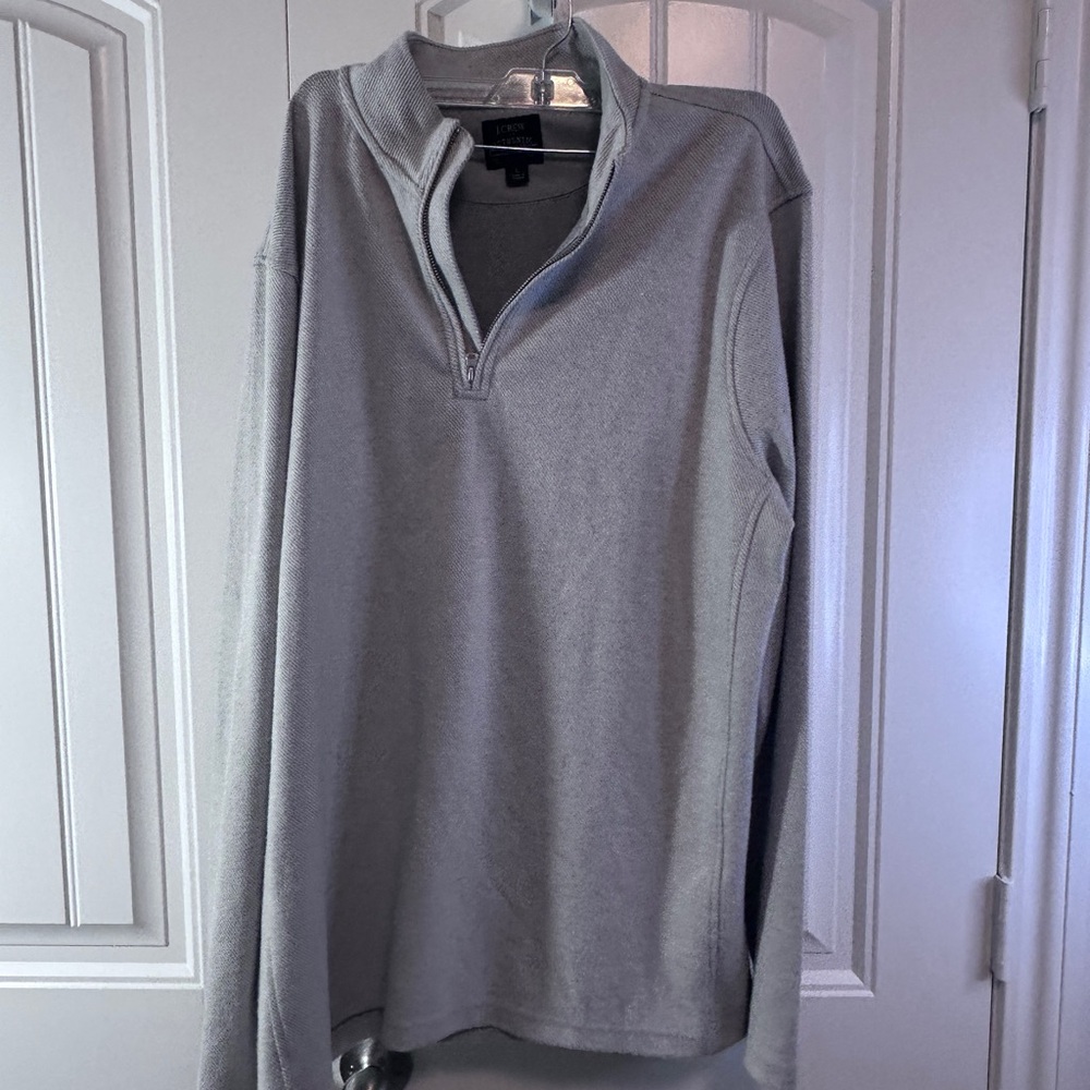 J. Crew Light Gray Pullover - image 1